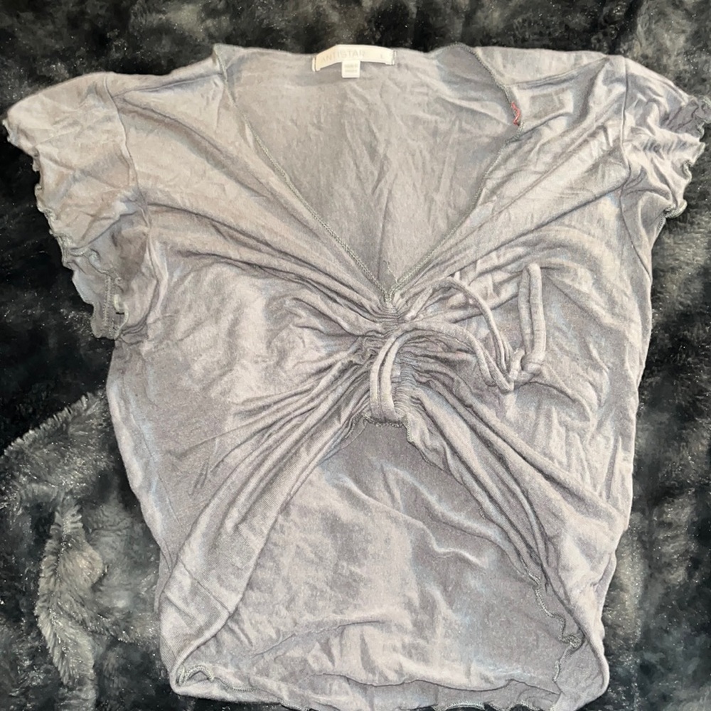 Dark blue/ Gray crop top